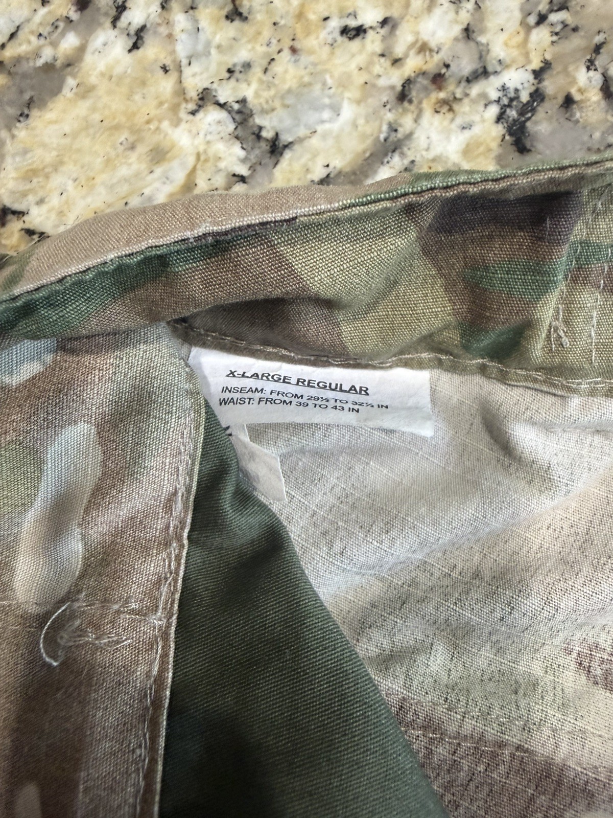 TRU-SPEC Tactical Cargo Pants Mens XL Regular Multicam Camo Military Ripstop