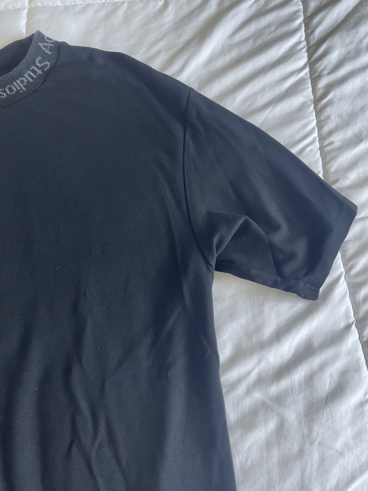 Acne Studios Navid S/S T-Shirt Men XL Black Short-Sleeve Designer Minimalist