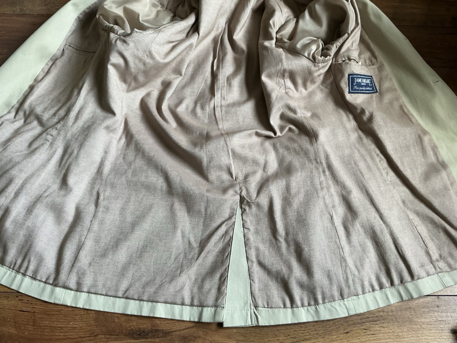 JAMES MEADE Beige Blazer 98% Cotton Jacket size size 42 Mens Casual Smart
