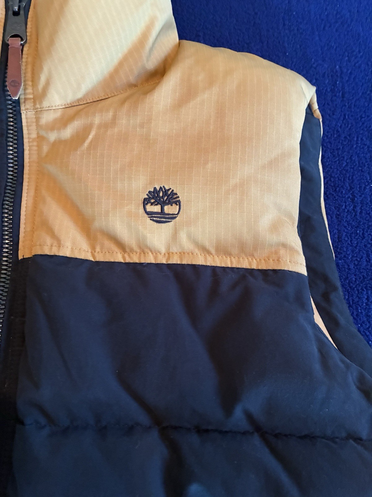 Timberland Mount Welch Puffer Vest Men’s Size Small Zip Insulated Tb0a22xm P57
