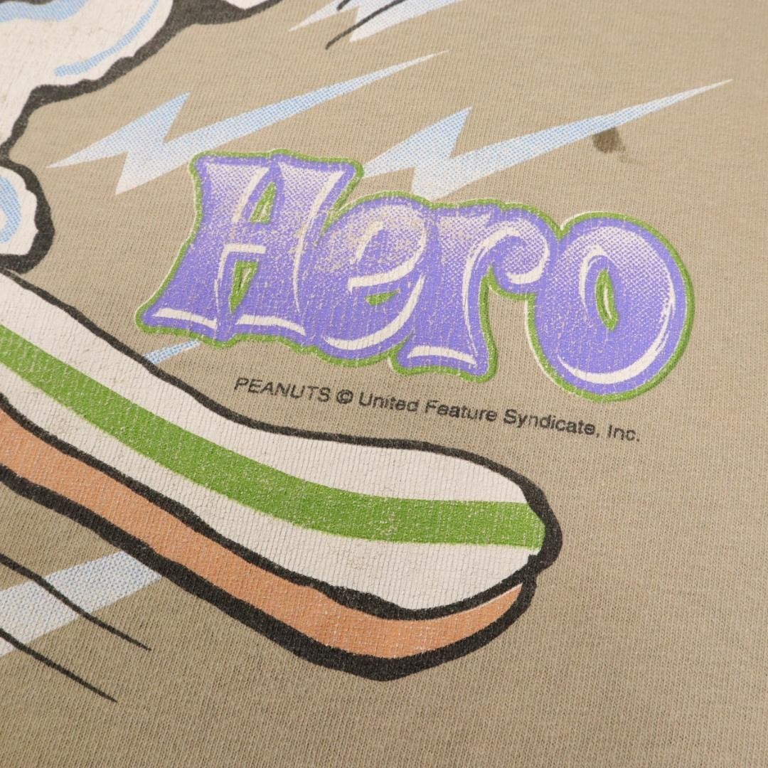 Snoopy Halfpipe Hero Sherry’s Best Shirt Mens Large Beige Colorado Tee Snowboard