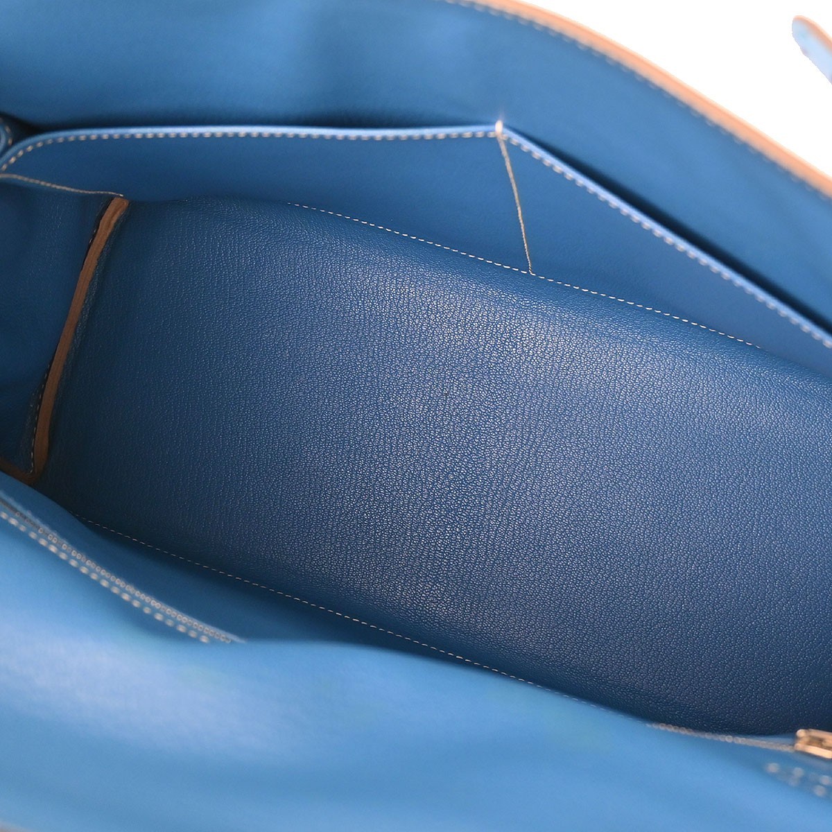 Hermes Blue Aztec Epsom Kelly 35 Retourne 2way Handbag 27N□O 154020