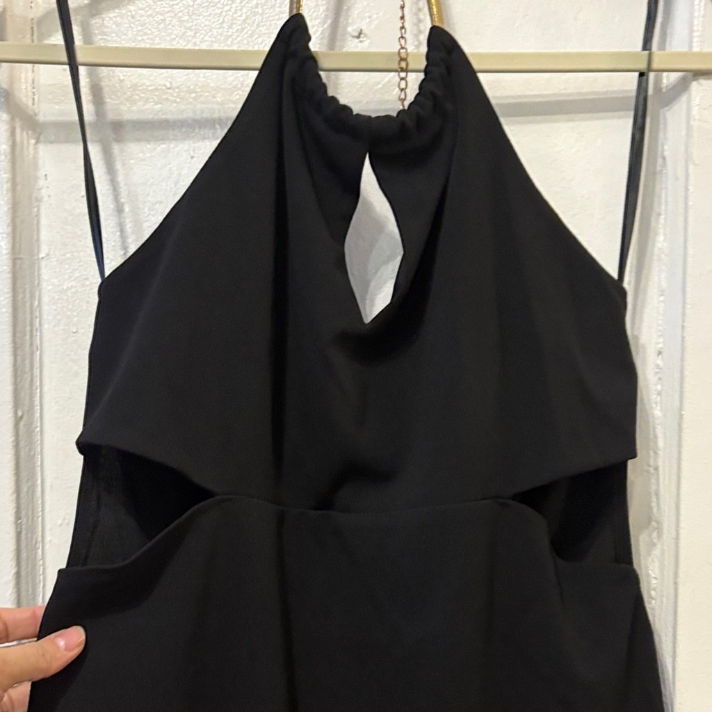 bebe Black Backless Dress