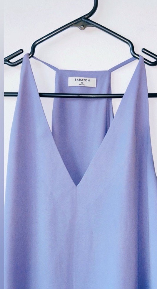 Babaton Lavender V-Neck Silk Cami Top size XS