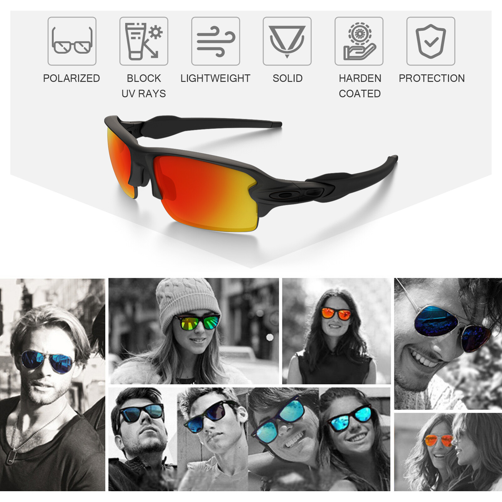 TURE POLARIZED Replacement Lenses for-Oakley Latch OO9265 Wholesales