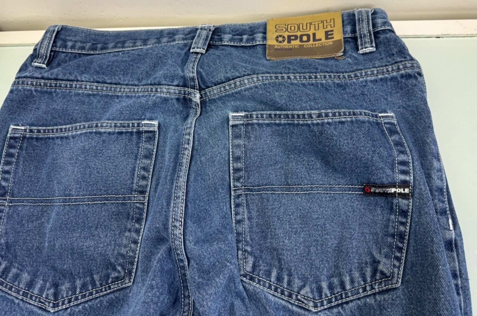 Vintage Southpole Men Jeans 34X32 Baggy Y2k 90s Skater Grunge Hip Hop JNCO Style