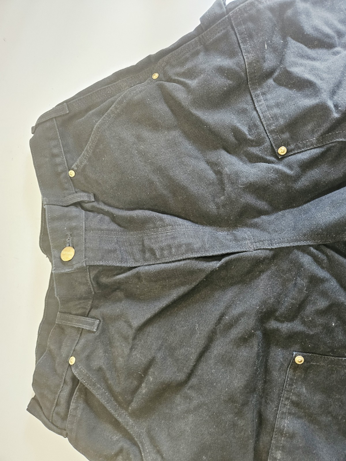 Carhartt B01 BLK Double Knee Work Pants Mens Great Condition See Measurements