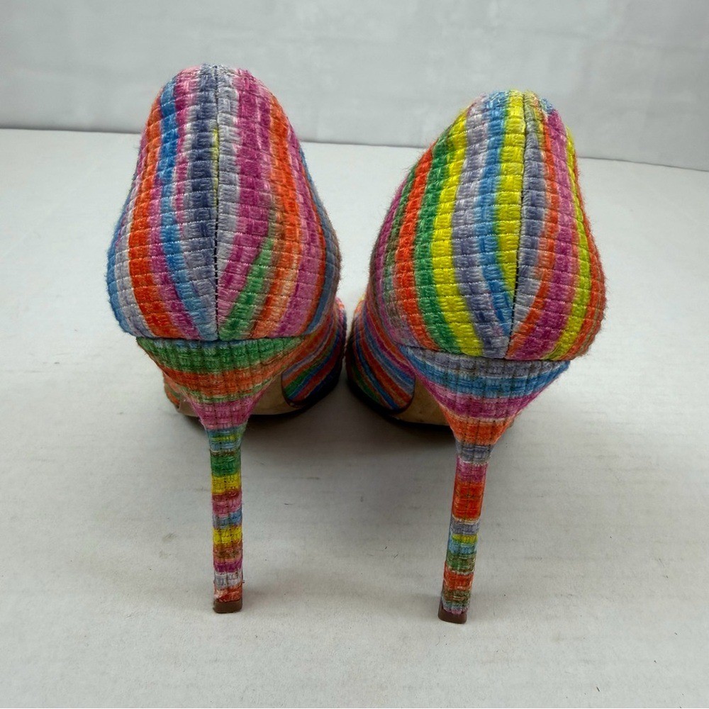 Manolo Blahnik BB 105 Multicolor Fabric Heels Size 37 (US 6.5–7) Colorful