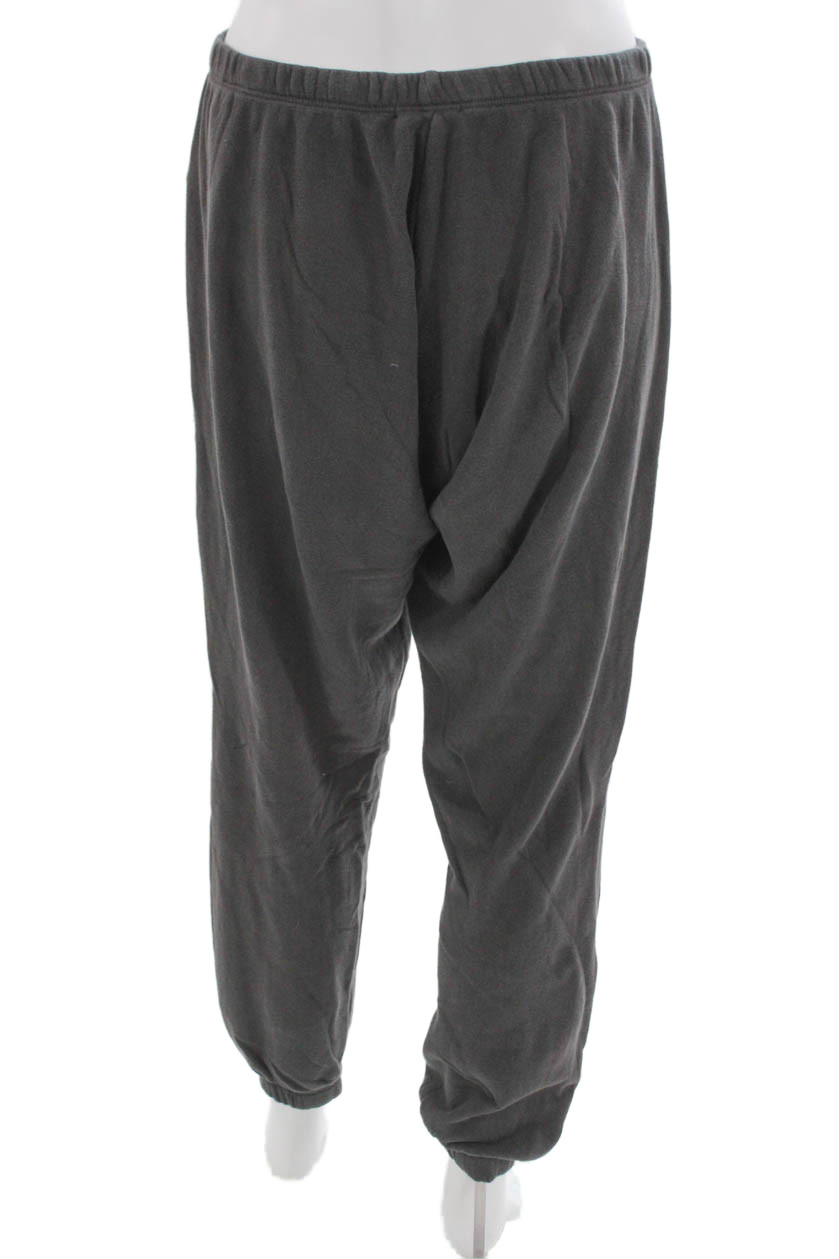 LNA Womens Gray Cotton Sweatpants Pull On Size M