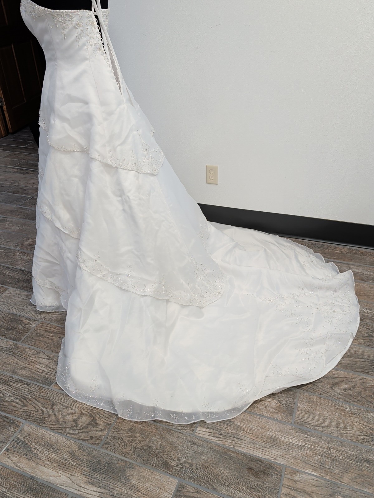 morilee Mori Lee by Madeline Gardner Strapless Tiered Wedding Dress Prom Gown 20