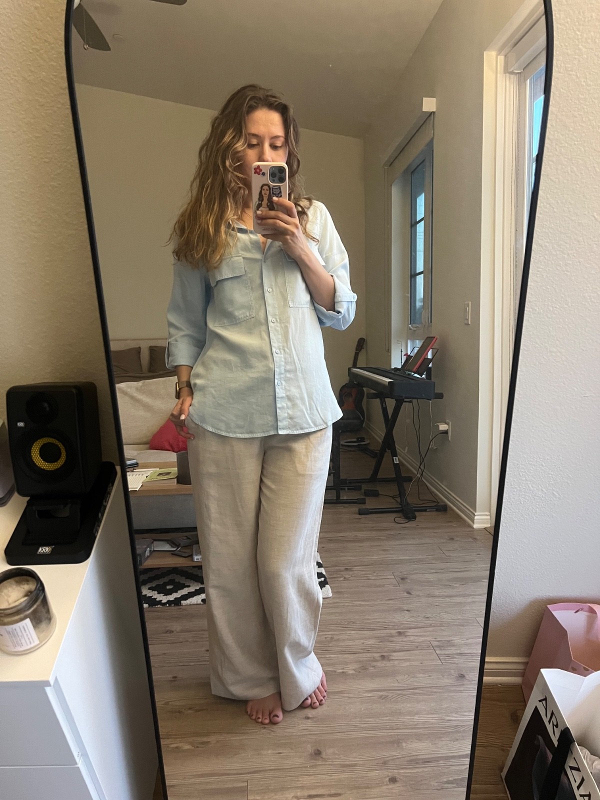 Aritzia The Effortless Pants Womens Linen Wilfred Trouser
