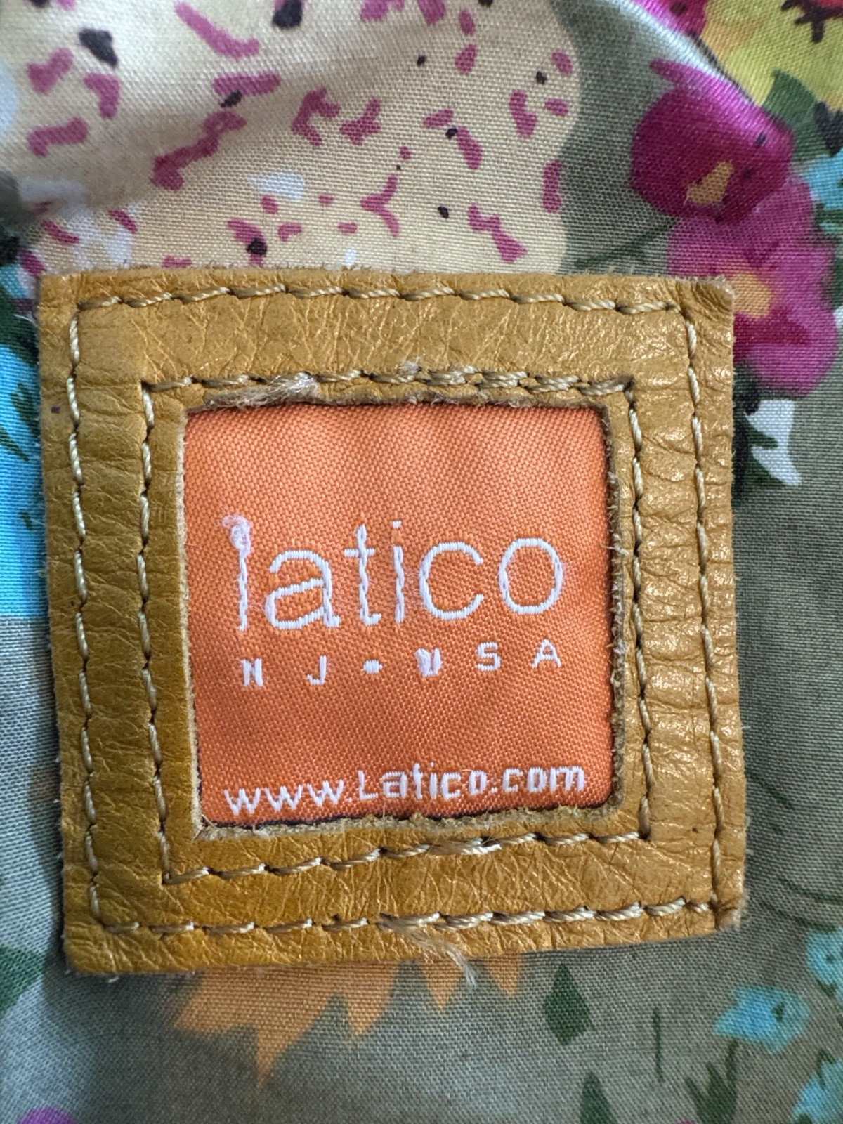 Latico Genuine Leather Slouchy Hobo Shoulder Bag Mustard Yellow Multi Zip NJ
