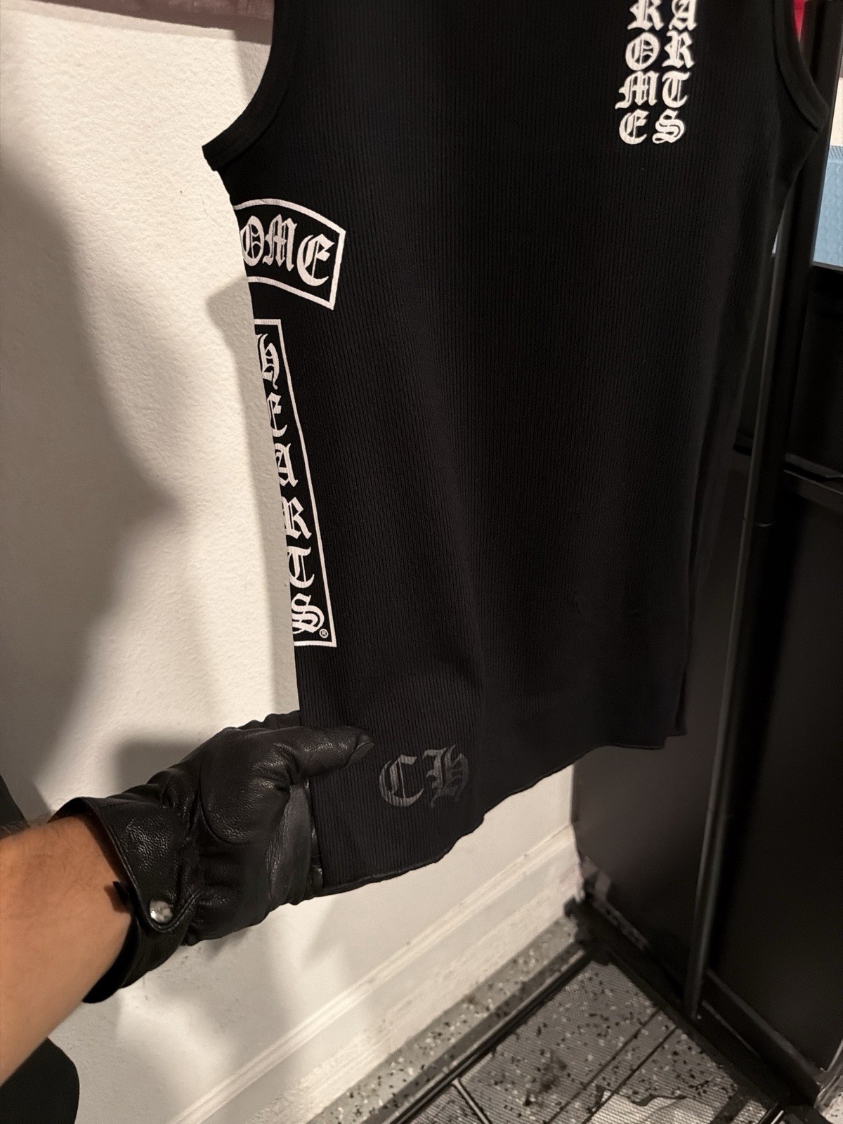 Chrome Hearts Tank Top Black Size Large