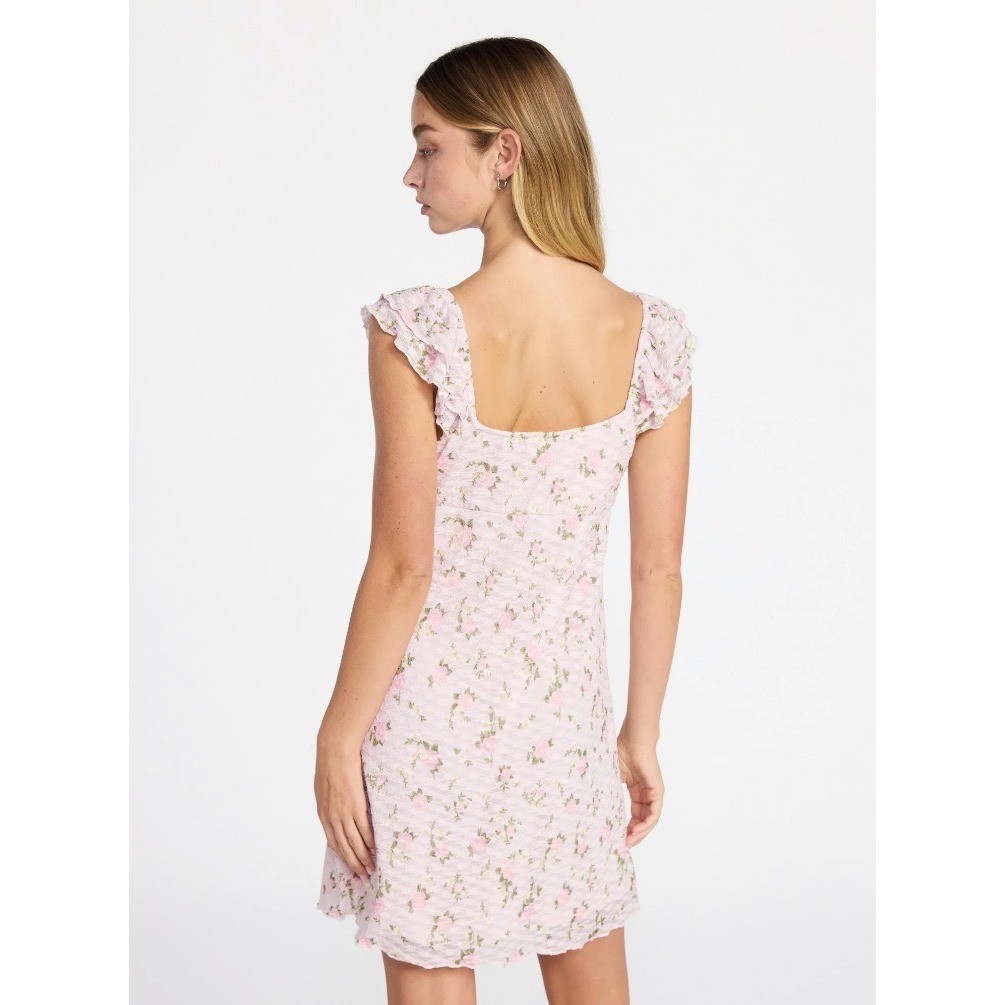 No Boundaries Double Ruffle Ruched Mini Dress, Women’s size XL H-048