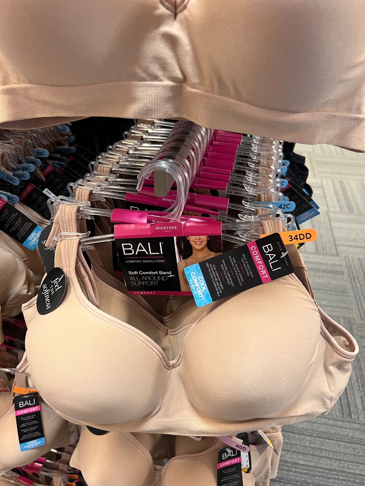 Bali Cool Comfort Revolution Bra Flexible Fit Wirefree Full Coverage $48 Retail