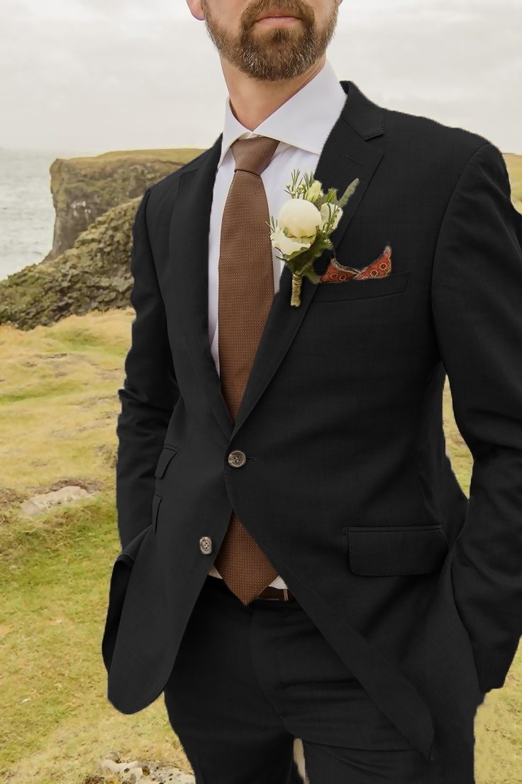Wedding Groom Men’s 2Pcs Suits Notch Lapel Jacket Multicolor Formal Party Coat
