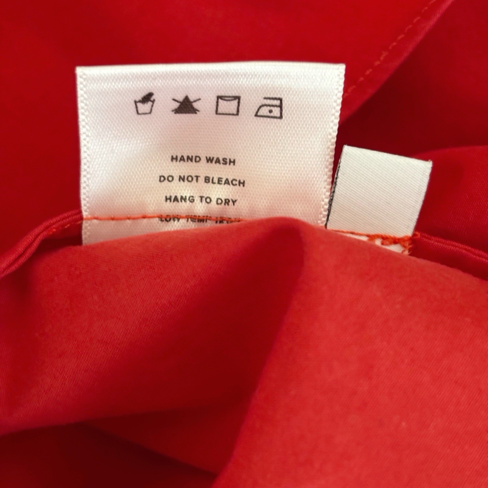 Fabiana Pigna Babette Tomato Red Cotton Poplin Ruffle Top Small Luxury Office