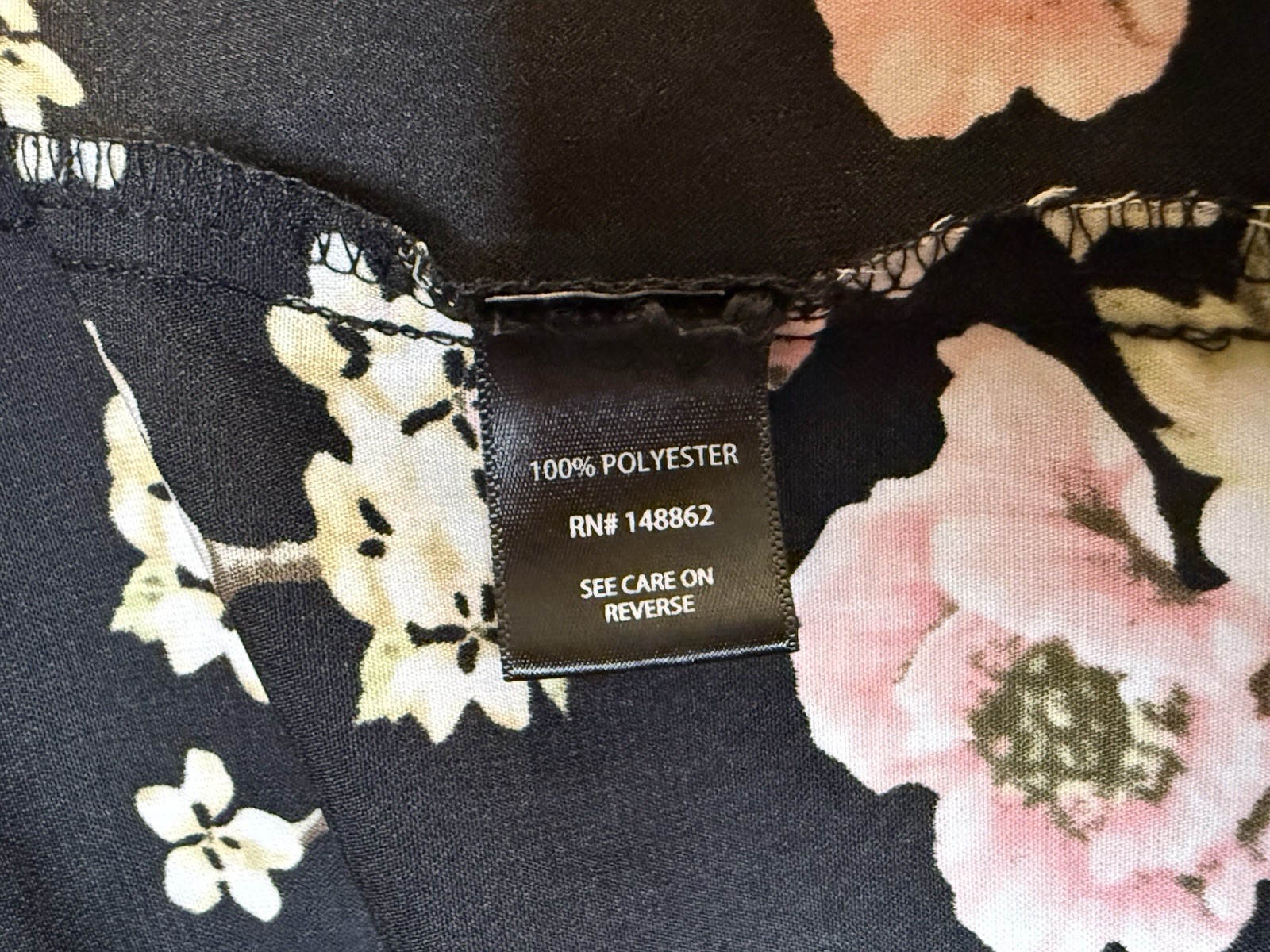 Torrid Womens Plus Size 1 Black Floral Zip Front Kimono Top Cherry Blossom