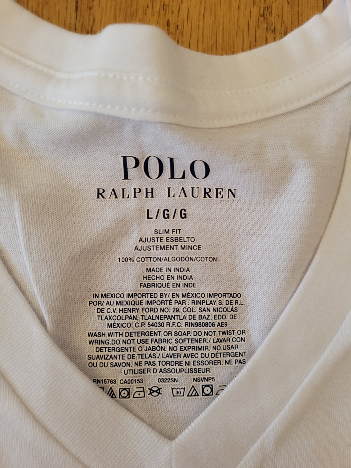 Authentic Polo Ralph Lauren Men’s Cotton V-neck Slim Fit T-Shirt . Choose Size