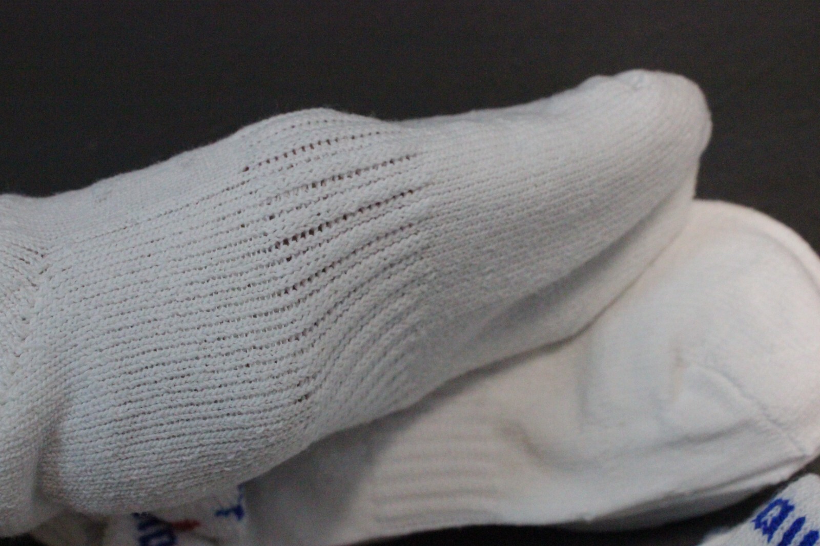 6 prs LOW ANKLE COTTON SOCKS 9-11 White Sports Cousion ARCH SUPPORT I LOVE YOU