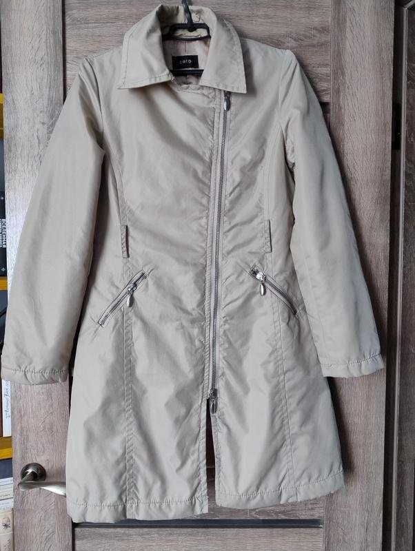 Women Point Zero Trench Coat Beige Polyamide M