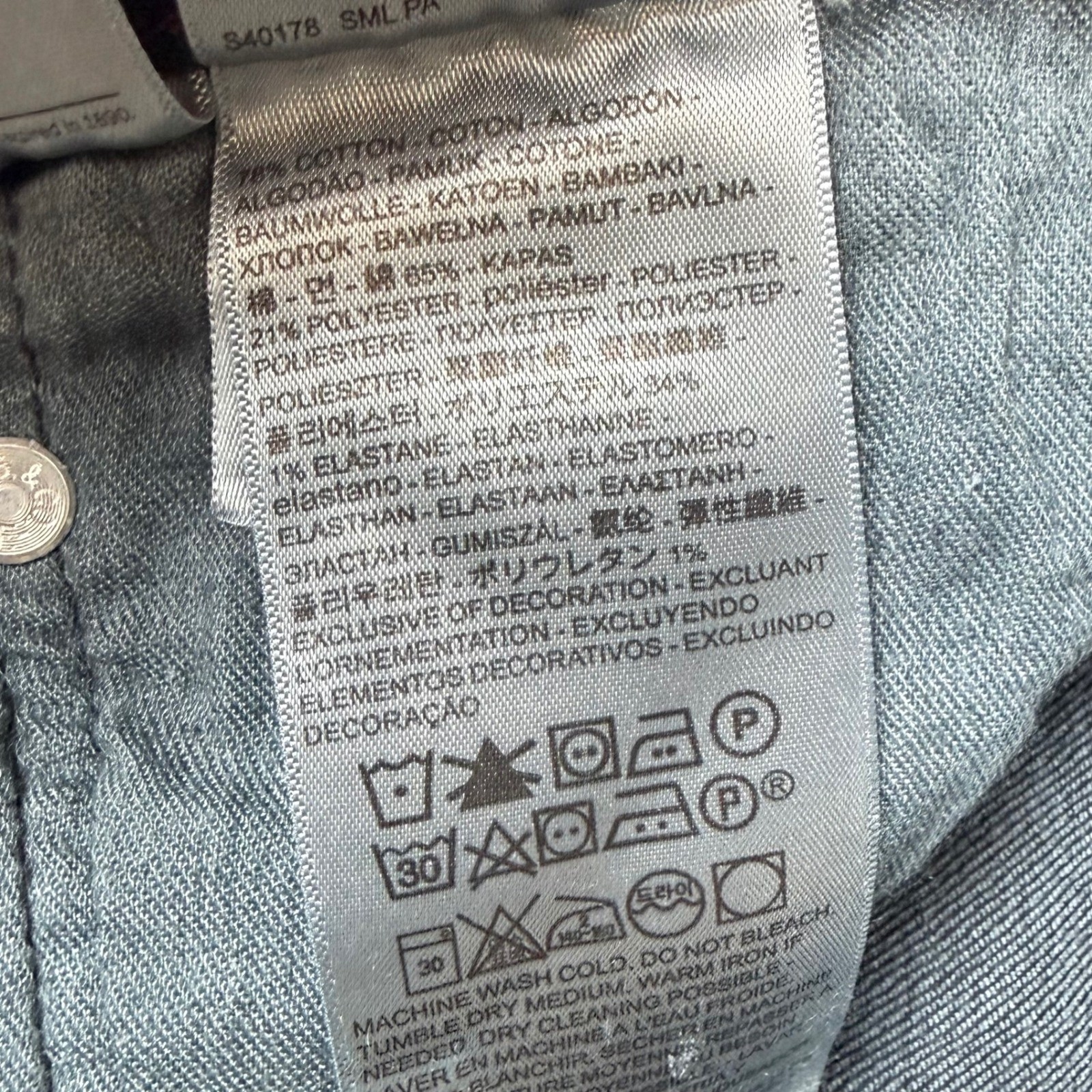 NEW Levi’s 502 Men 36×30 Dark Wash Taper Performance All Seasons Tech Blue Jeans