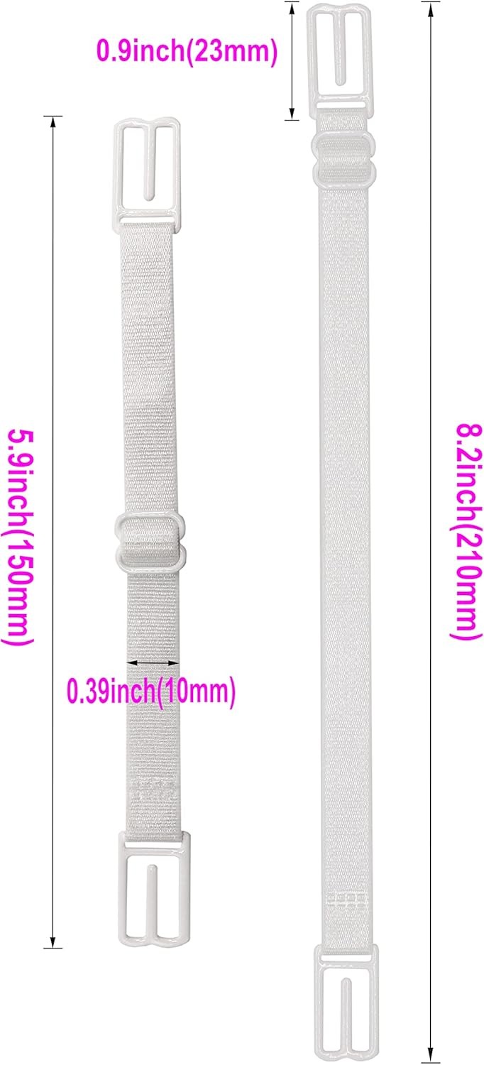 4pc Random Women’s Non-slip Adjustable Elastic Bra Strap Clips Holder