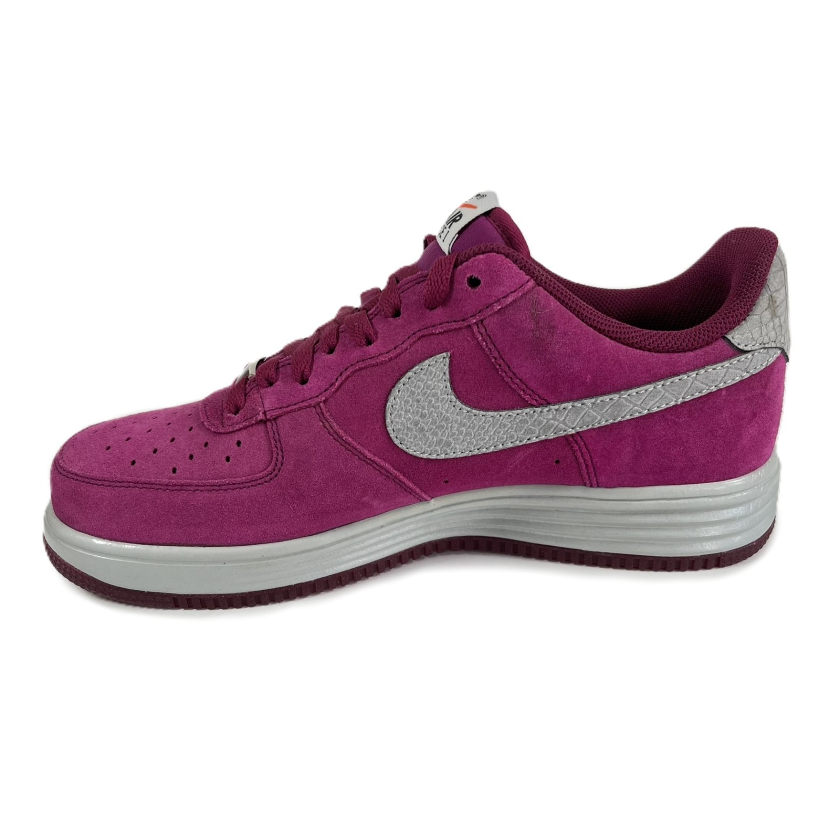Nike Air Lunar Force 1 Reflect Raspberry Suede Sneaker | 616774-600 | US M 9