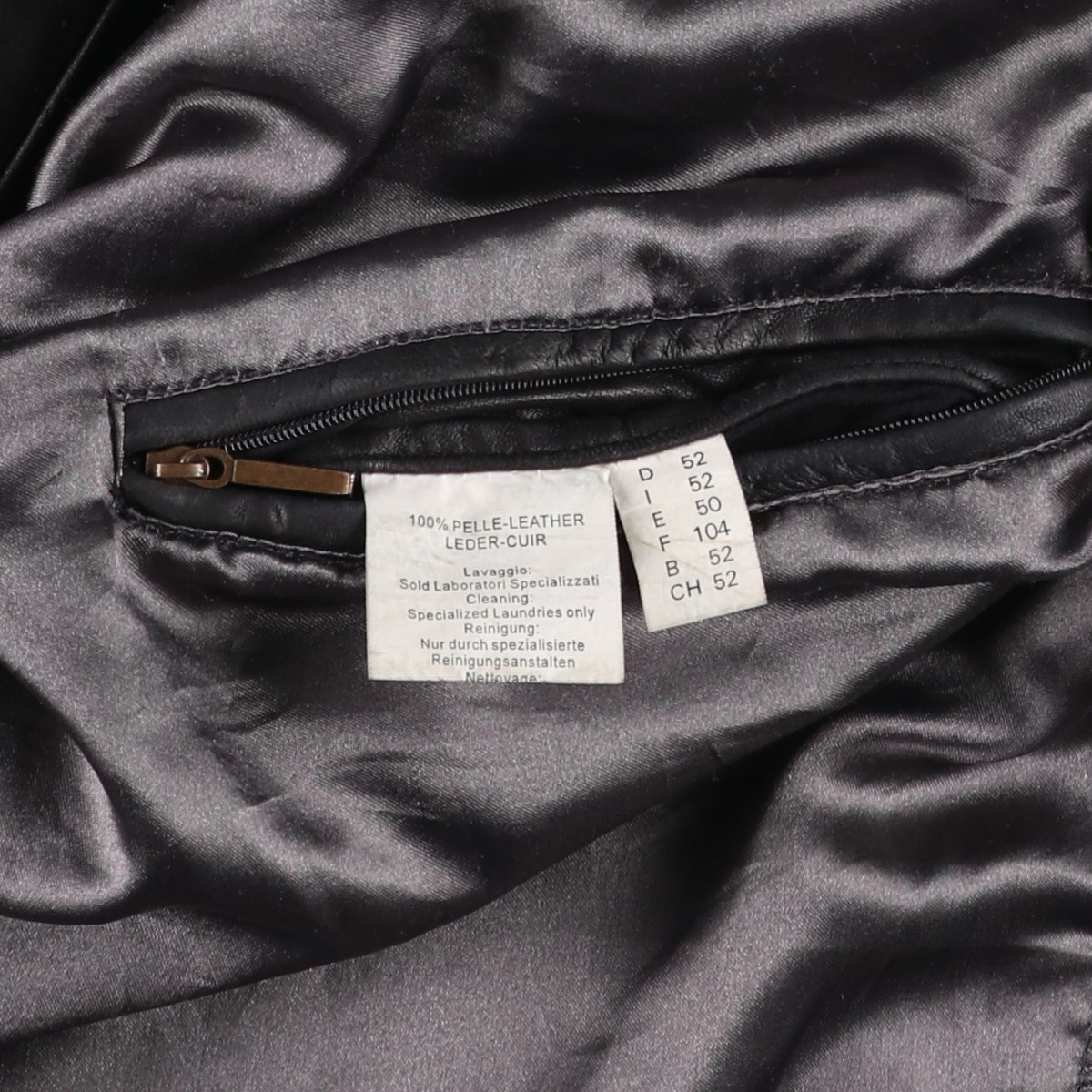 Used MARCUCCI swing top type leather blouson men’s size L equivalent
