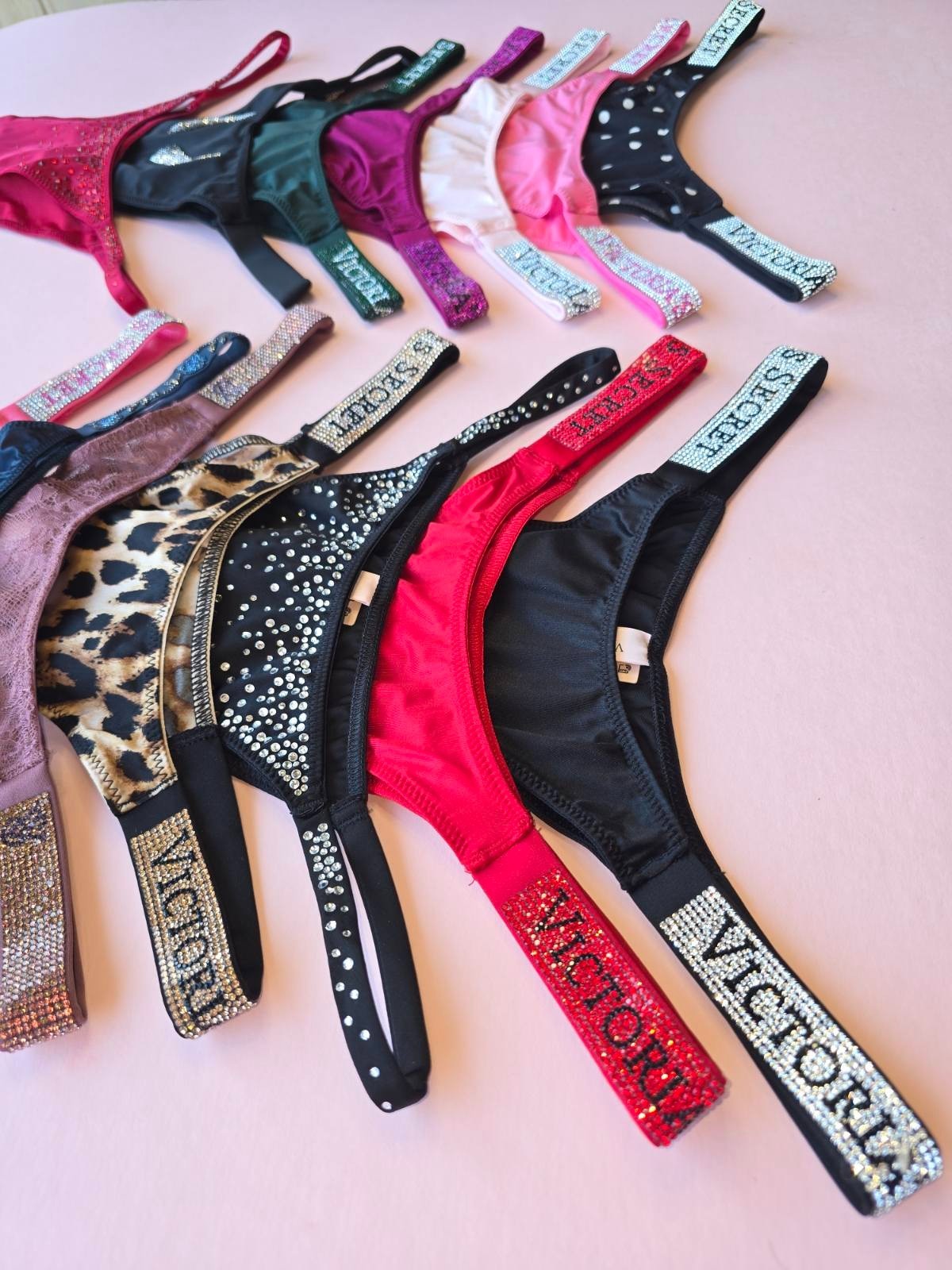 Victoria’s Secret Shine Strap Brazilian Bling Panty Rhinestone All Sizes NWT