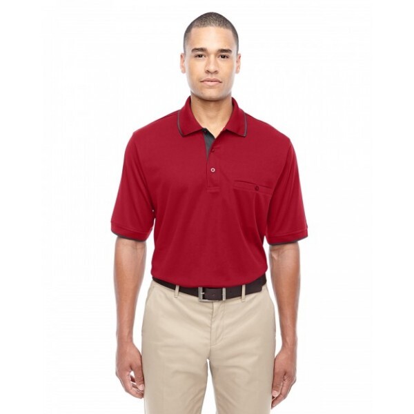 Core 365 Mens Dri-Fit Pocket Polo Shirt Moisture Wicking Anti Microbial 88181P