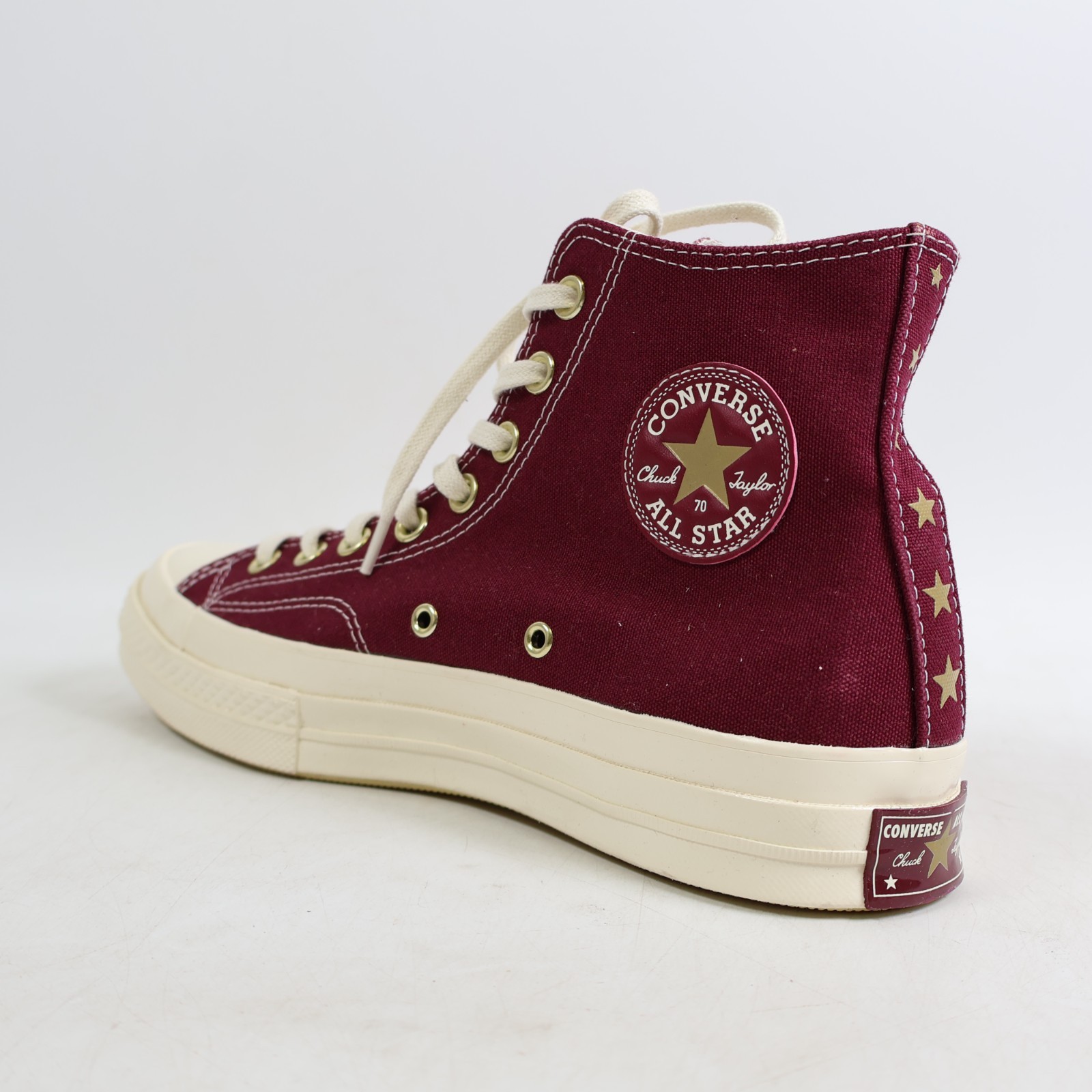 Converse Chuck 70 High Burgundy Gold Star’ A12462C, Men’s 9 / Women’s 11
