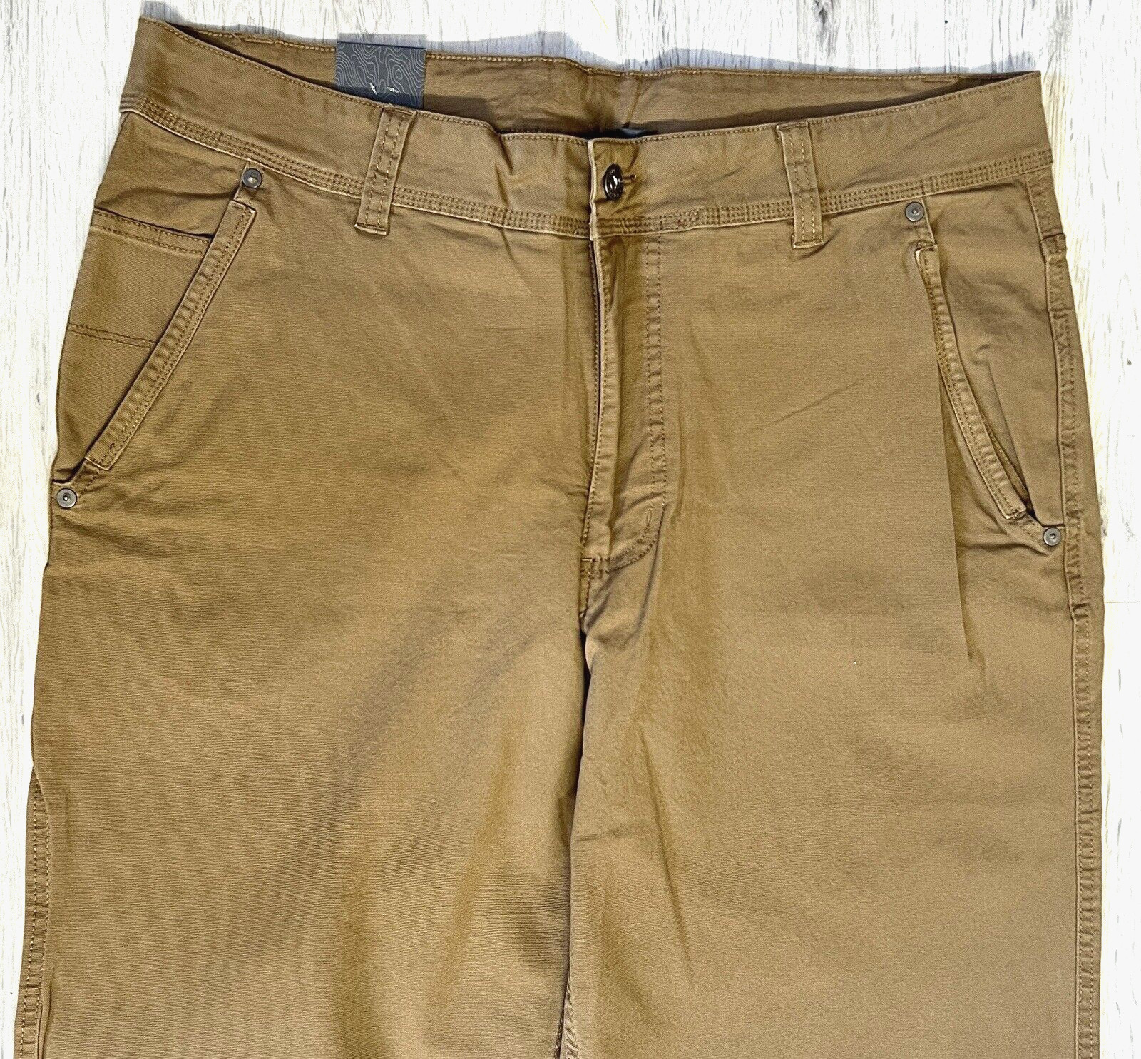 Eddie Bauer Silverton Rugged Stretch Cotton Canvas Pant Clay Size 38W X 32L