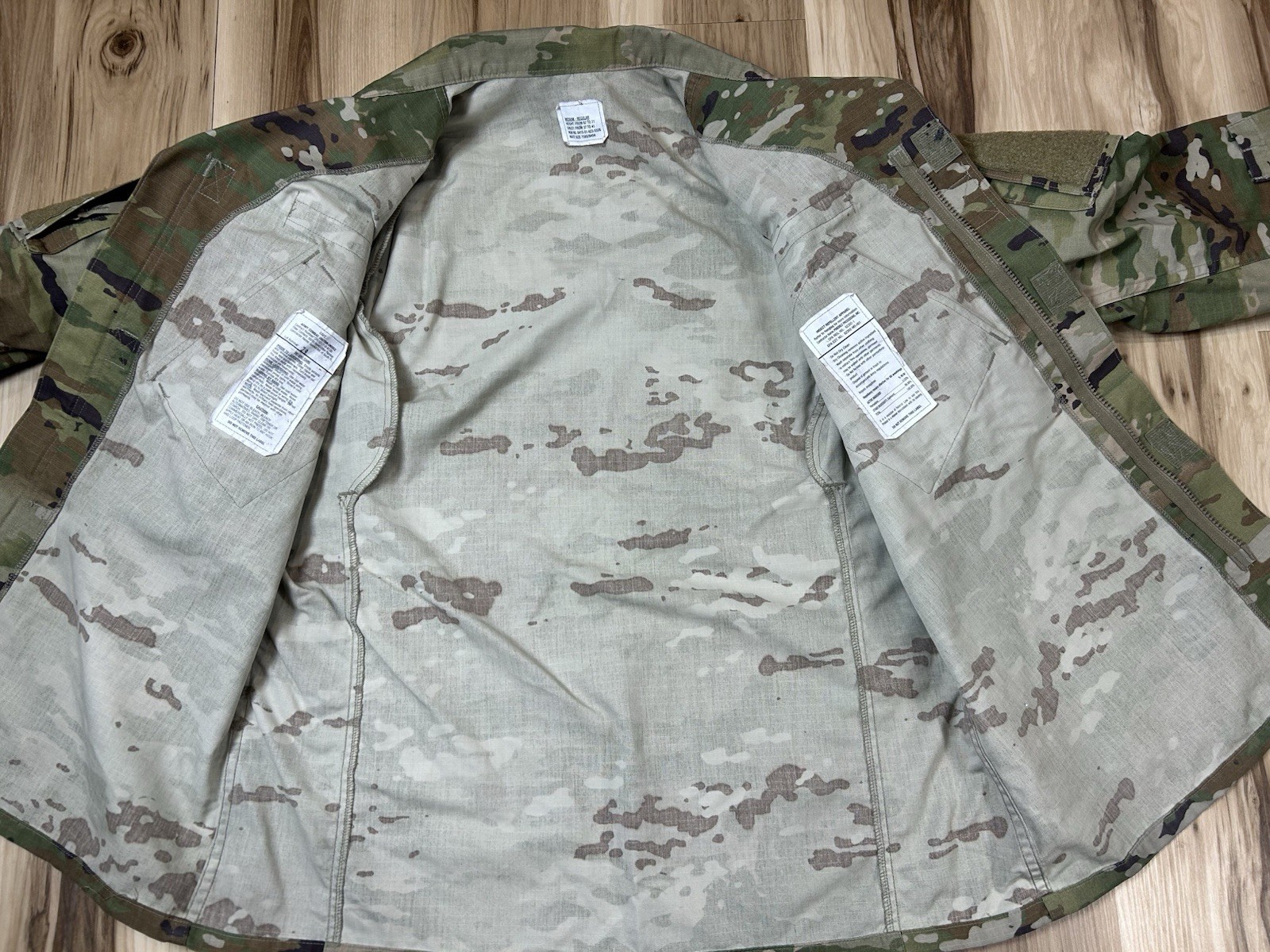 US Army Coat Men’s Medium OCP Camo IHWCU ACU Combat Uniform Insect Shield
