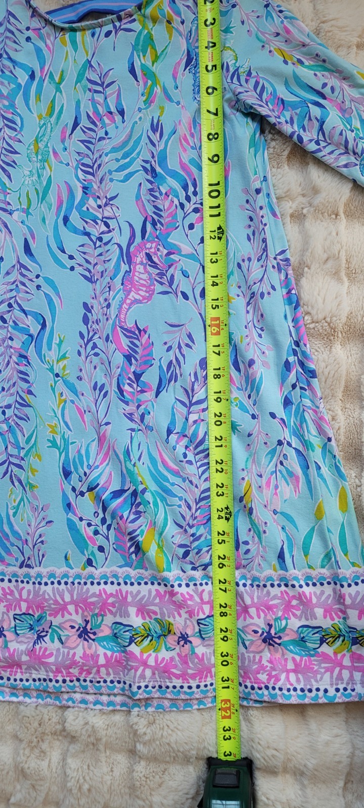 Lilly Pulitzer Womens Ophelia Blue Oasis Swing Dress Size XXS