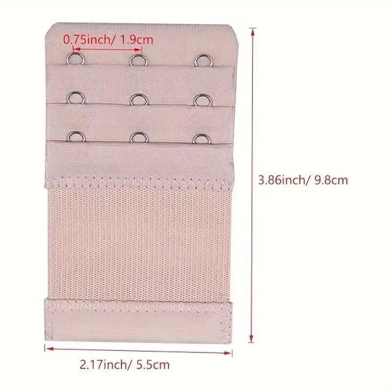 4Pcs Adjustable Bra Extender 4 Hooks with Elastic Underwear Strap Extension