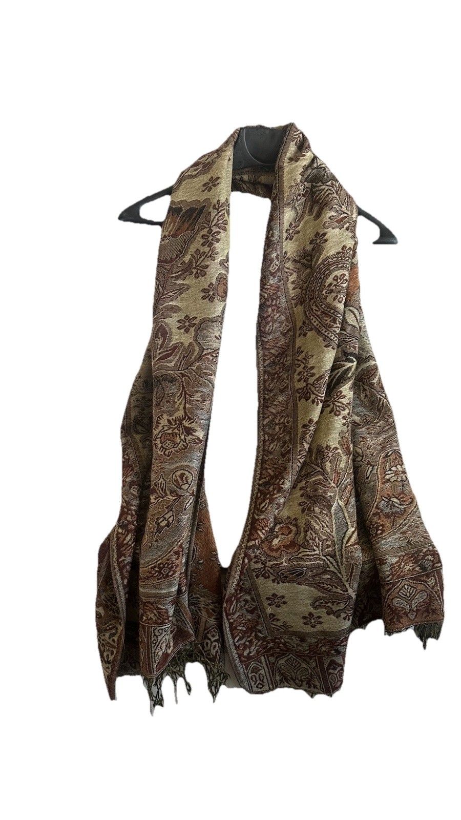 Pashmina Shawl/Scarf 70in x 27.5in. EUC