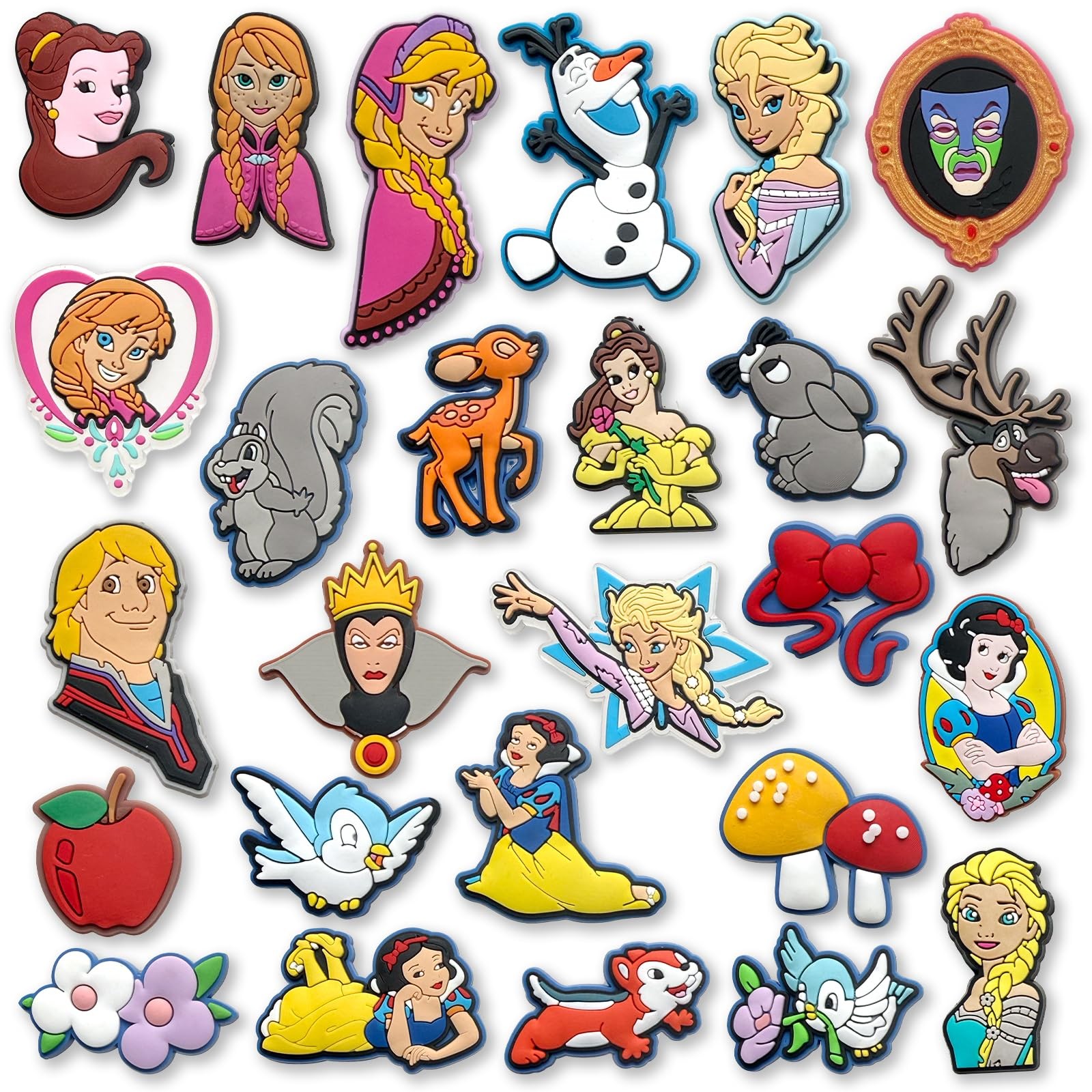Shoe Decoration Charms, Bulk Cute Shoe Charm for Croc Slides Clog Sandals (26…