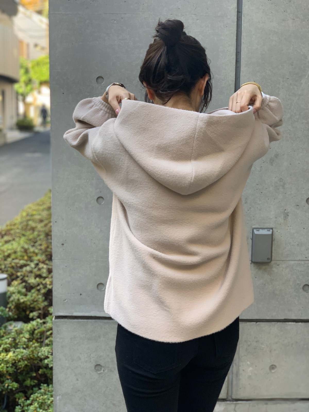 luffy Oversized Pullover Top Mock Neck Women One Size Black Ivory