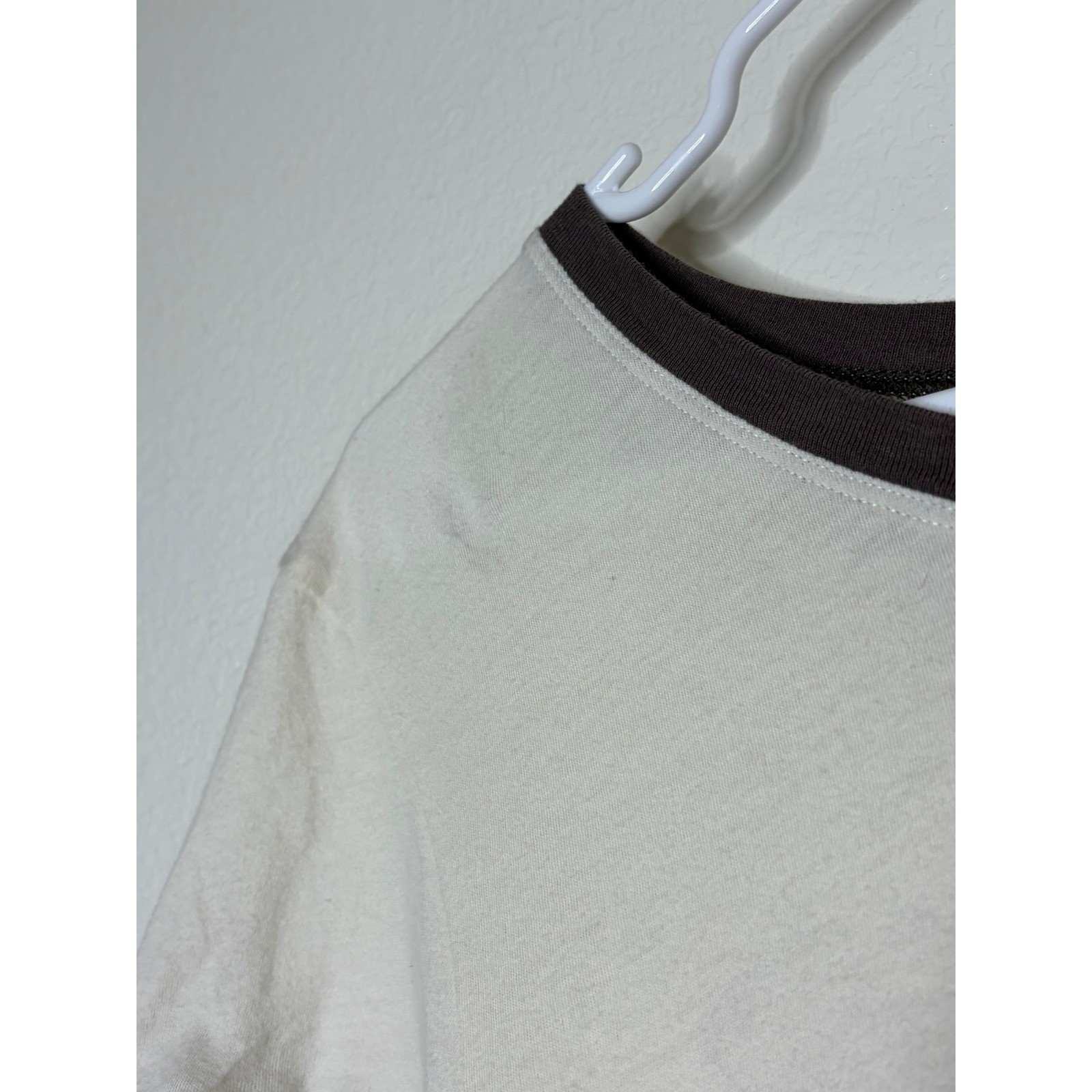Spell & The Gypsy Collective Goddess of Rock Ringer Tee Cream Brown Large