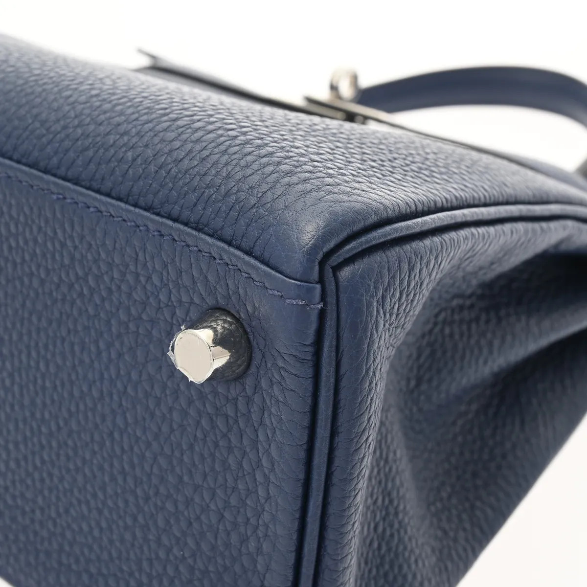 Hermes Kelly Handbag Togo Leather Blue #WB3922