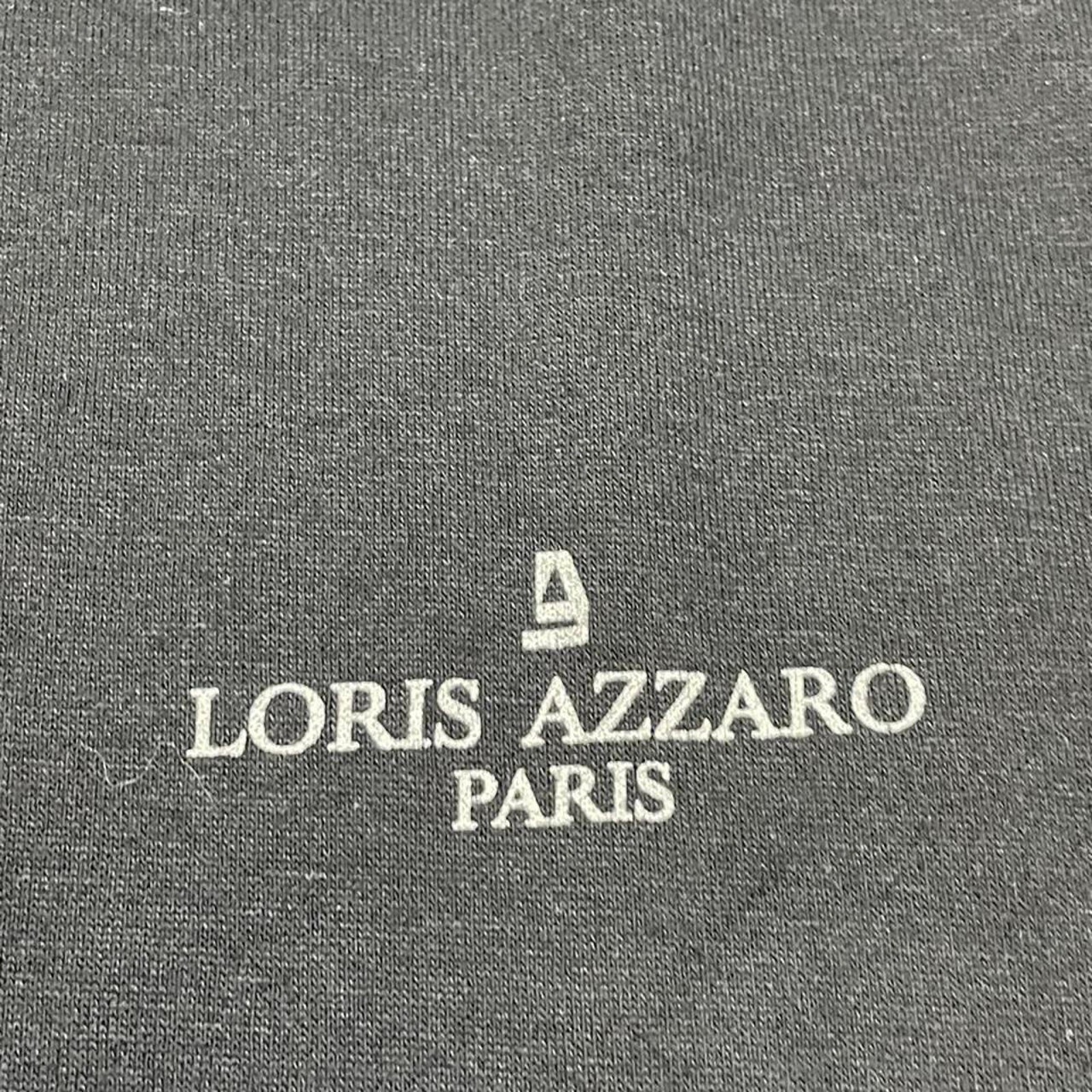 Vintage Loris Azzaro Paris single stitch Black Mock Shirt Made in Canada size XL