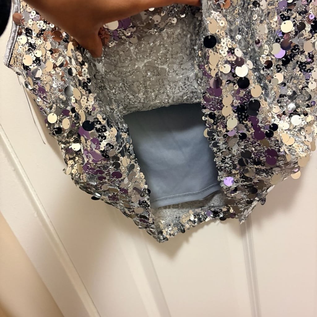 Art Class Girls Silver Sequin Tank Top | Teens XXL