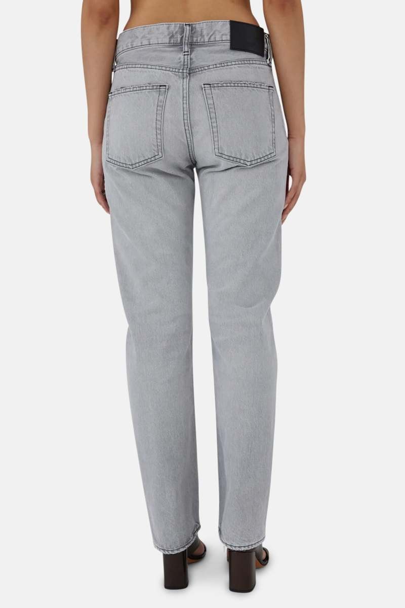 MOUSSY VINTAGE NWT $360 Panaca Straight-Leg Jeans in Light Black 24