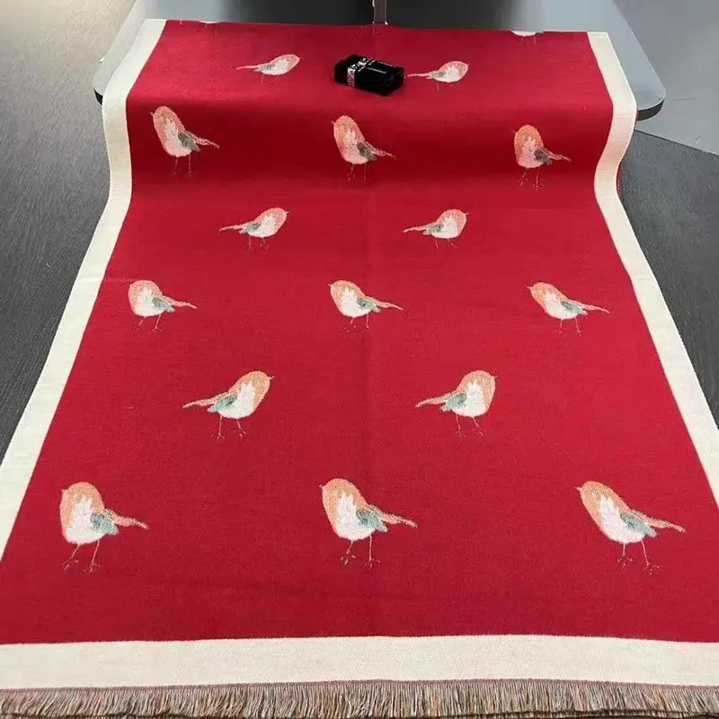 Women’s Thick Imitation Cashmere Blanket Scarf Warm Pashmina Shawl Winter Wrap