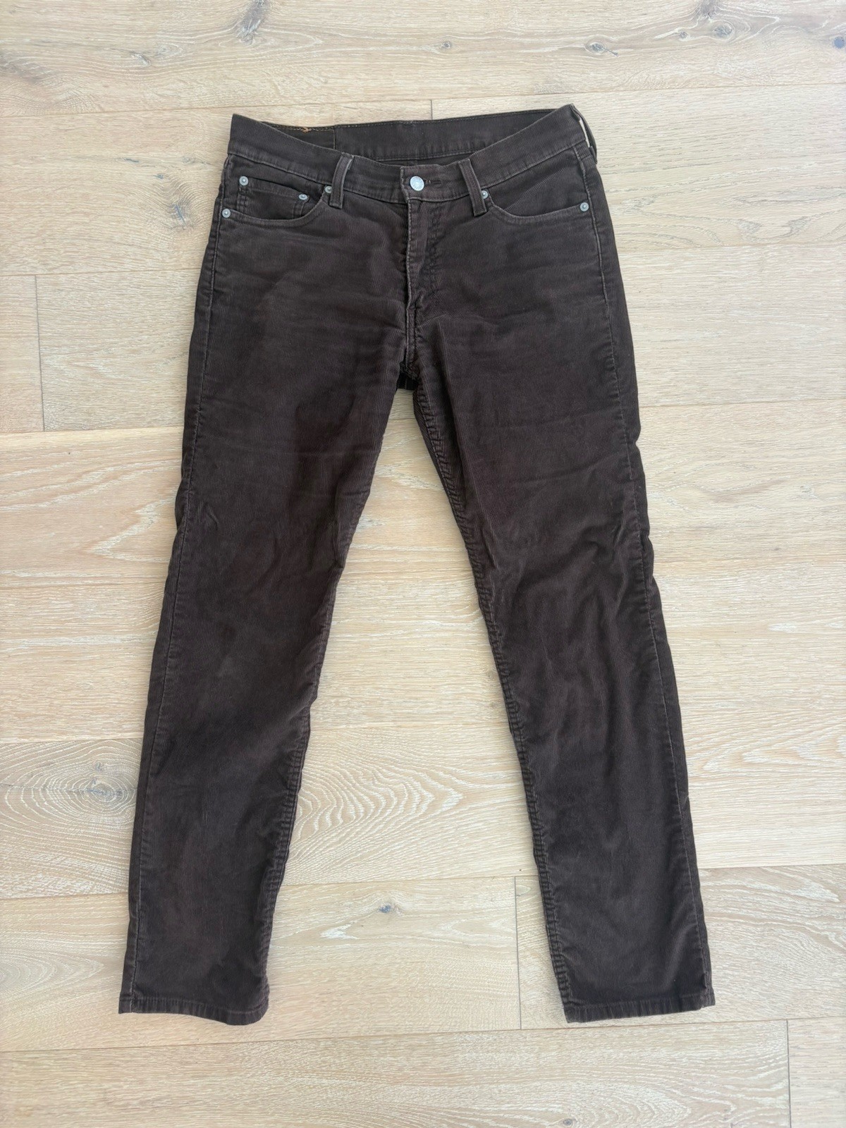 Levi’s 511 Brown Corduroy Pants Men’s W30 L32 Tapered Stretch 98% Cotton