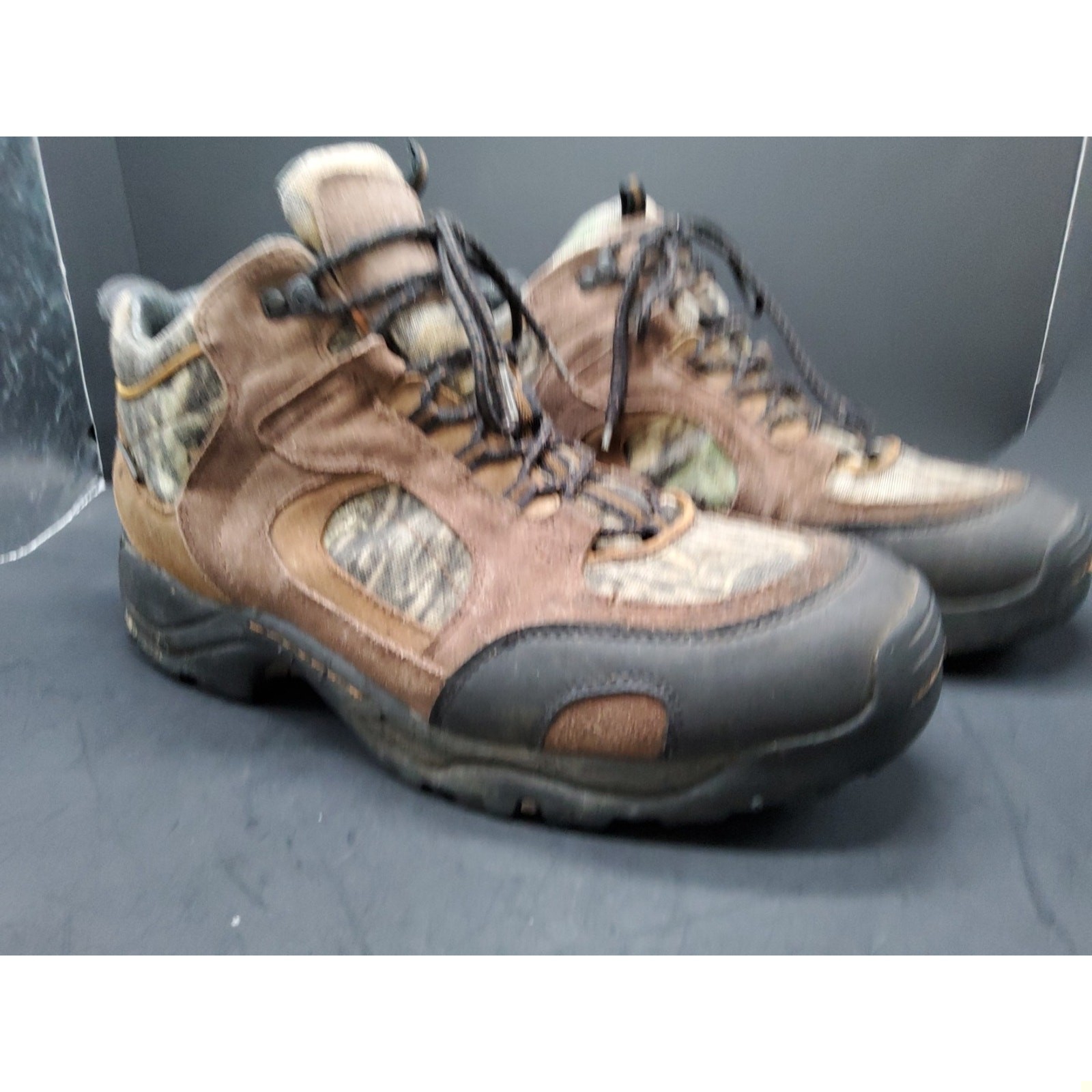 Danner 4.5 Inch Waterproof Camo Hiking Boots Men’s sz 14 Brown