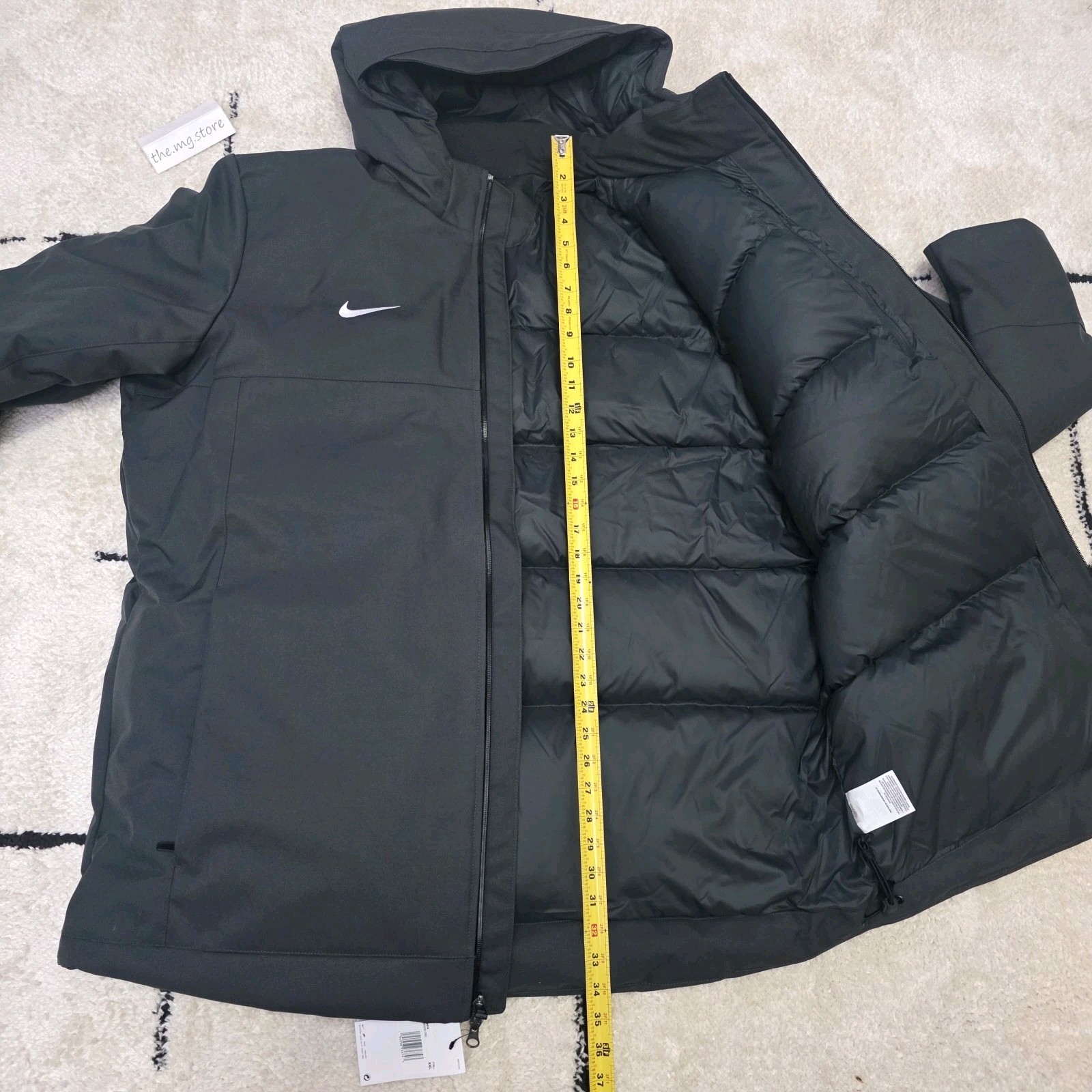 Nike 550 Duck Down Parka Winter Coat Dark Gray DJ6526-060 Men’s Sz 2XL NWT
