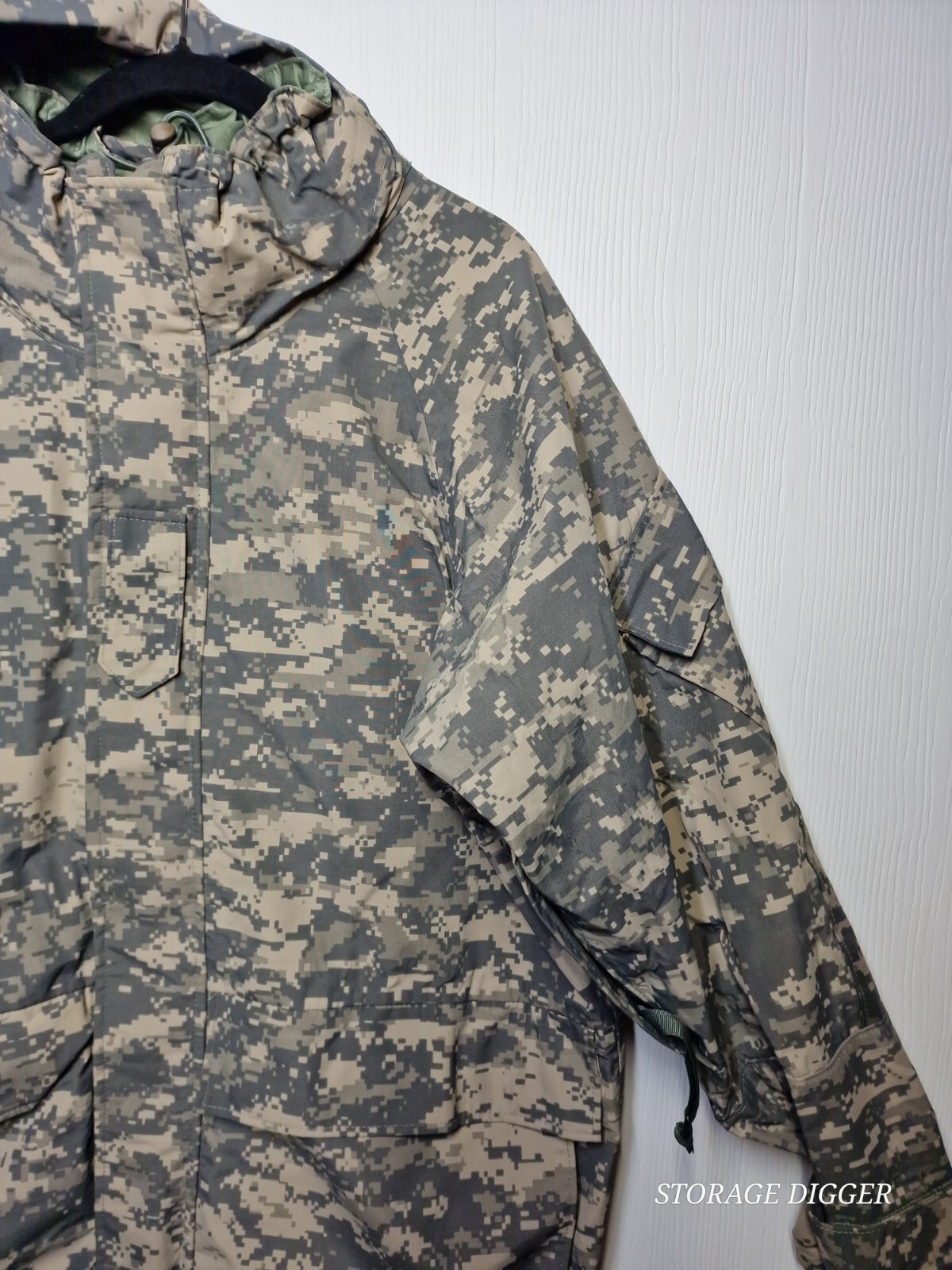 Tru-Spec Jacket Men Medium Green 100% Nylon Camo Lined Digital Camouflage Hooded