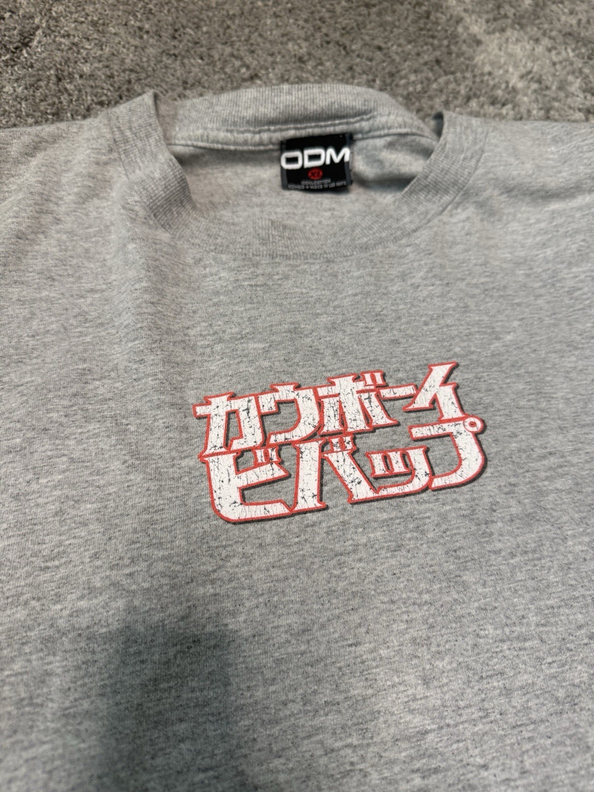 Vintage Cowboy Bepop ODM T-Shirt Size XL Arm And Back Graphic